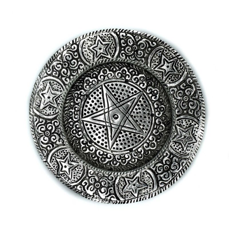 Pentagon Stalak za Mirisne Štapiće od Poliranog Aluminija 11 cm