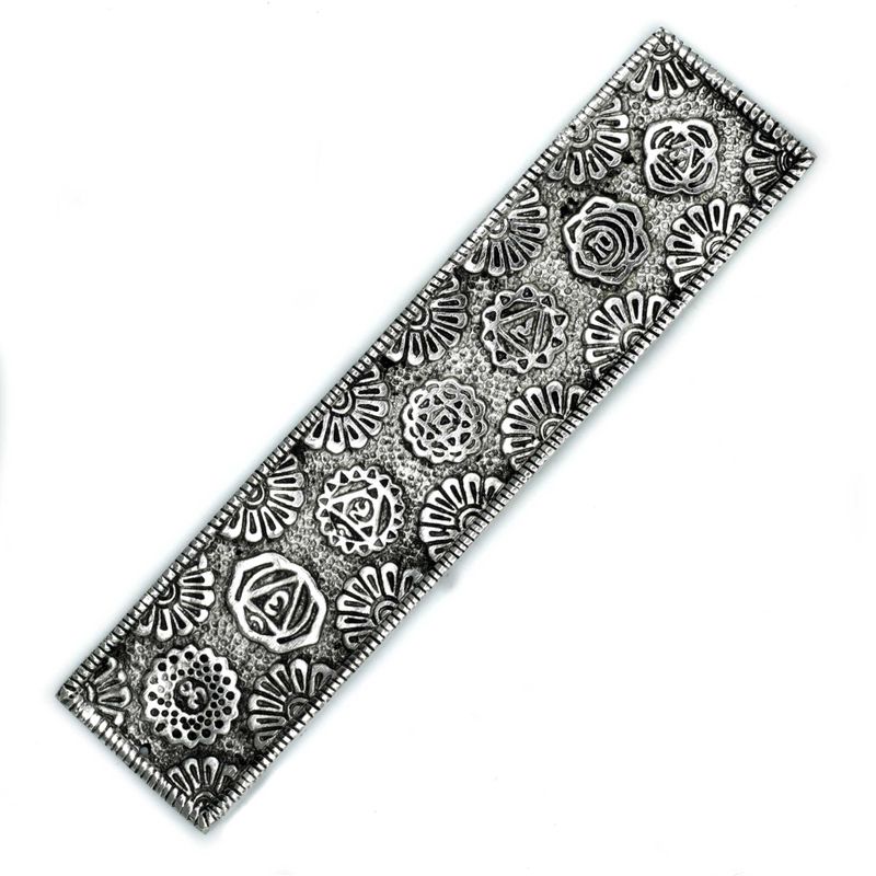 Čakra Stalak za Mirisne Štapiće od Poliranog Aluminija 23 cm