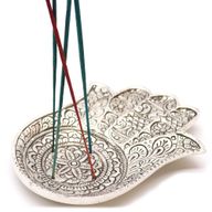 Polirani Aluminijski Veliki Hamsa Držač Štapića 18x13 cm
