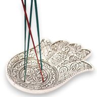 Polirani Aluminijski Veliki Hamsa Držač Štapića 18x13 cm