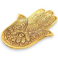 Zlatni Aluminijski Mali Hamsa Držač za Mirisa 13x5,5 cm