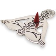 Polirani Aluminijski Držač Mirisa Sedam Čakri Yoga 12x12cm