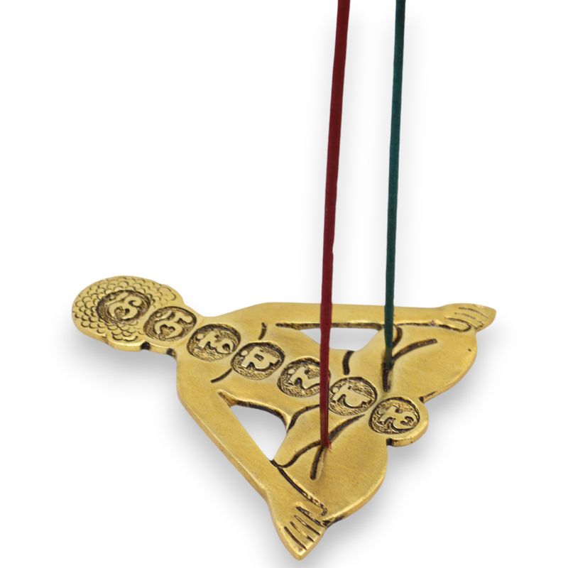 Zlatni Aluminijski Sedam Čakri Yoga Držač Mirisa 12x12cm