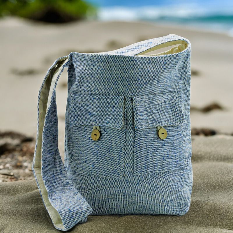 Prirodni Tonovi - Torba s Dva Džepa - Denim - Srednja