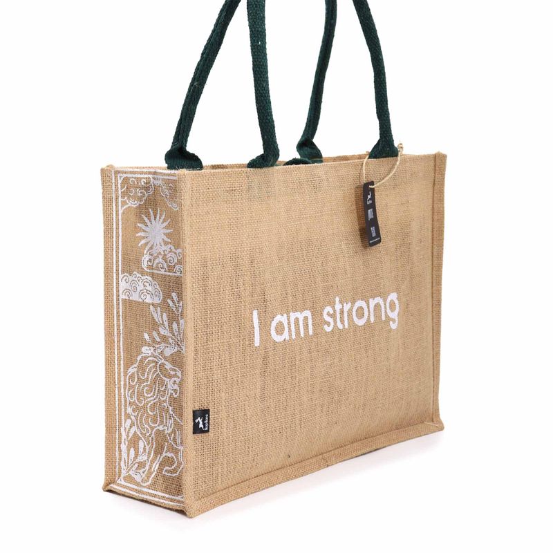 Hop Hare Jutena Torba - I am Strong