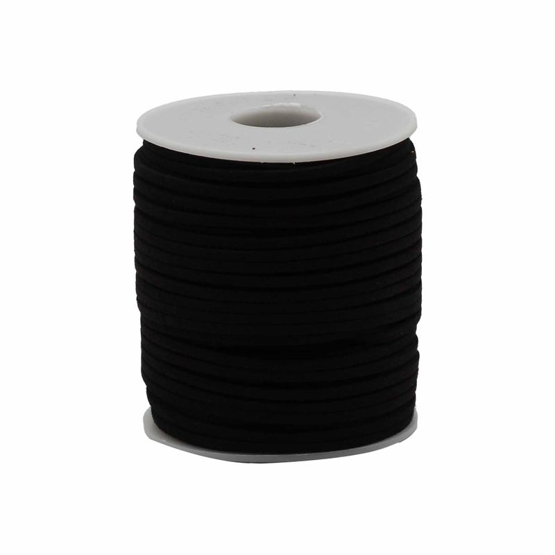 Pamučna Uzica u Roli - 2,5 mm x 45 m - Crna A001