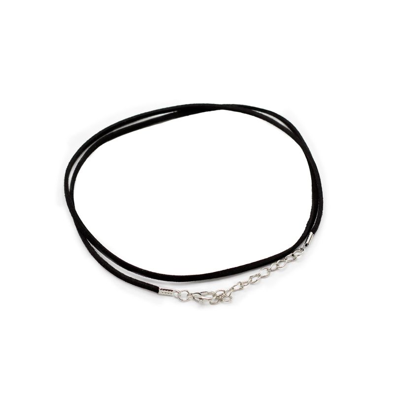 Paket Vezica od Umjetne Antilop Kože s Kopčom - 2,5 mm x 55 cm - Crna A001