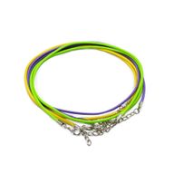 Paket Voštanih Uzica s Kopčom - 2 mm x 55 cm - Razno - (10 boja)