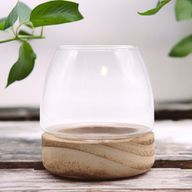 Mini Terarij na Prirodnom Aleurit Drvu - 10x10 cm