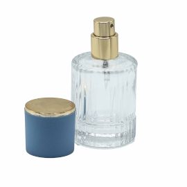 Puder Plava - Okrugla Rebrasta Boca 30 ml, Sprej i Poklopac