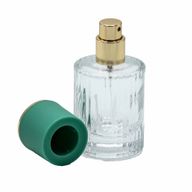 Tamno Zelena - Okrugla Rebrasta Boca 30 ml, Sprej i Poklopac