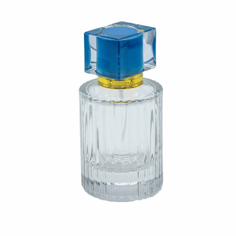 Puder Plava - Okrugla Rebrasta Boca 50 ml, Sprej i Poklopac