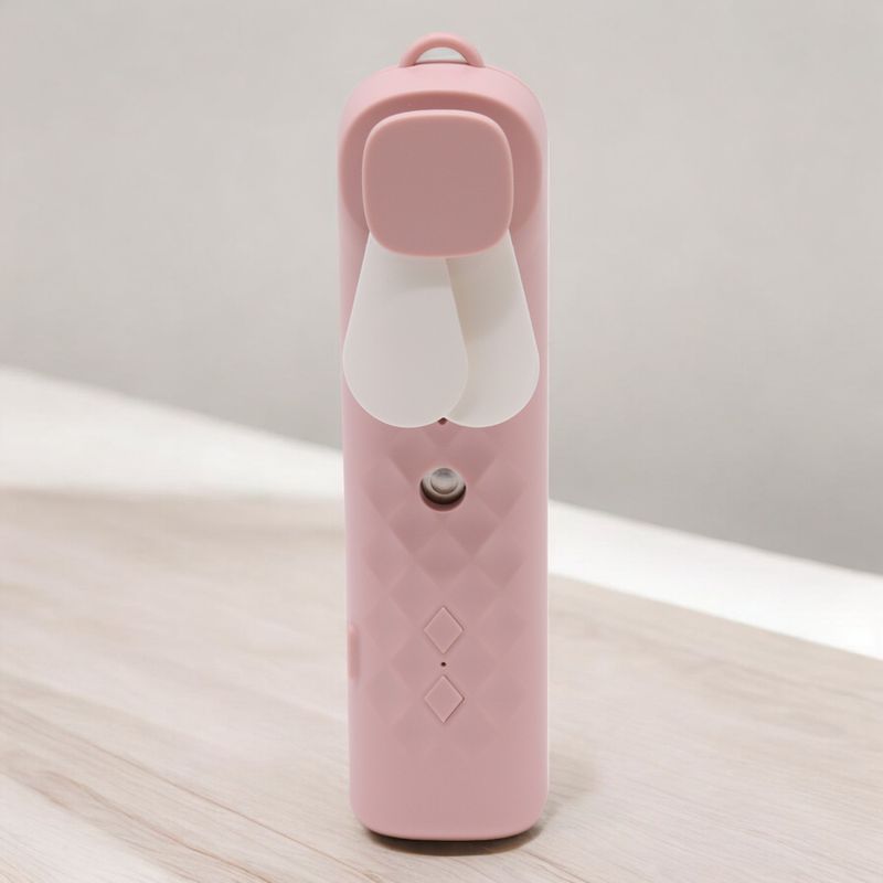 Ružičasti Nano Mist Ventilator i Sprej za Lice - USB Punjenje