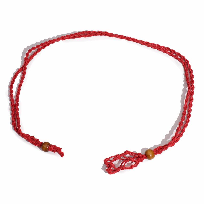 Ogrlica od Vrpce za Kristale 45 cm/18 inča - Crvena