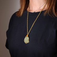 Ogrlica od Vrpce za Kristale 45 cm/18 inča - Pješčana