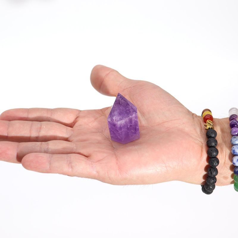 Mali Ametist Bodovi Bogate Boje (približno 4-5,5 cm)