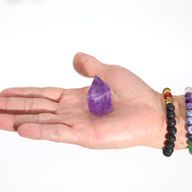 Mali Ametist Bodovi Bogate Boje (približno 4-5,5 cm)