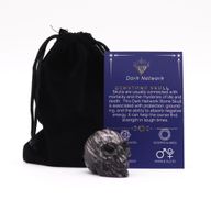 Mala Lubanja od Dragog Kamena - Kamen Tamne Mreže - 40x30x28mm