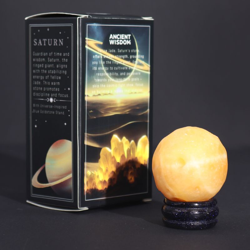Žuti Žad na Solarnom Goldstone Postolju - 40mm (30x15mm)