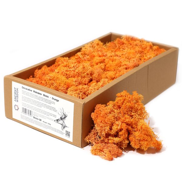Kvalitetna Dekorativna Mahovina - Narančasta - 635g Kutija