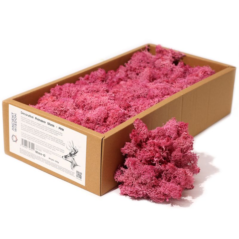 Kvalitetna Dekorativna Mahovina - Ružičasta - 635g Kutija
