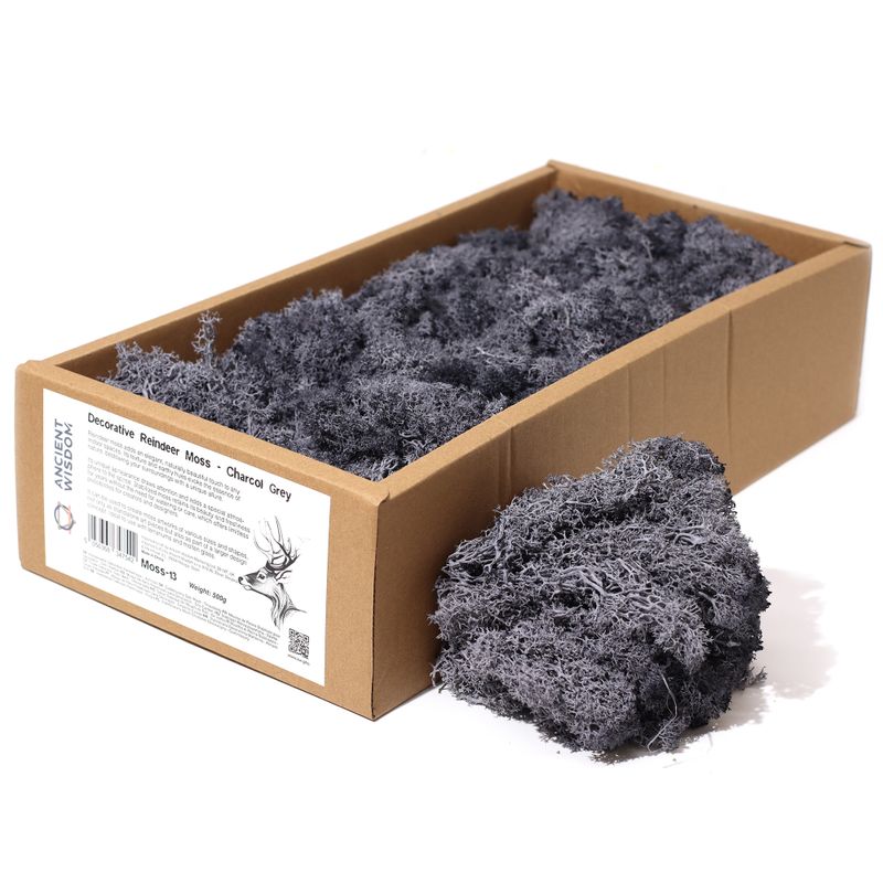 Kvalitetna Dekorativna Mahovina - Ugljeno Siva - 635g Kutija