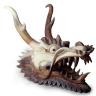 Skulptura Zmajeve Glave u Stvarnoj Veličini - 30cm