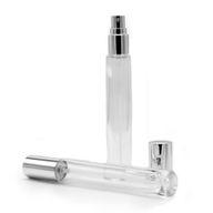 10ml Okrugla Visoka Tanka Boča, Srebrni Sprej i Poklopac