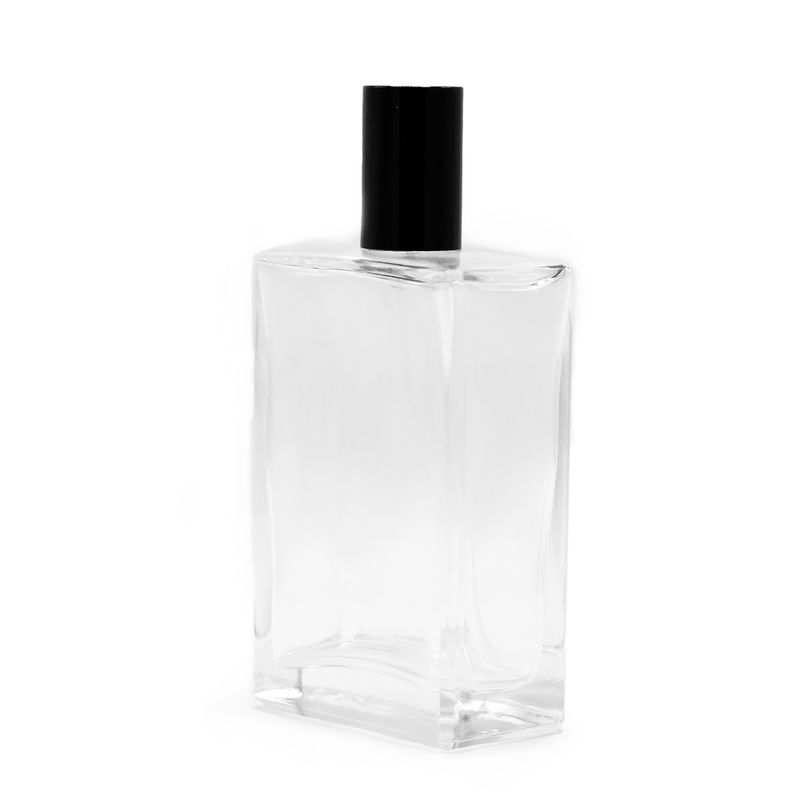 100ml Četvrtasta Masivna Boca, Crni Sprej i Poklopac