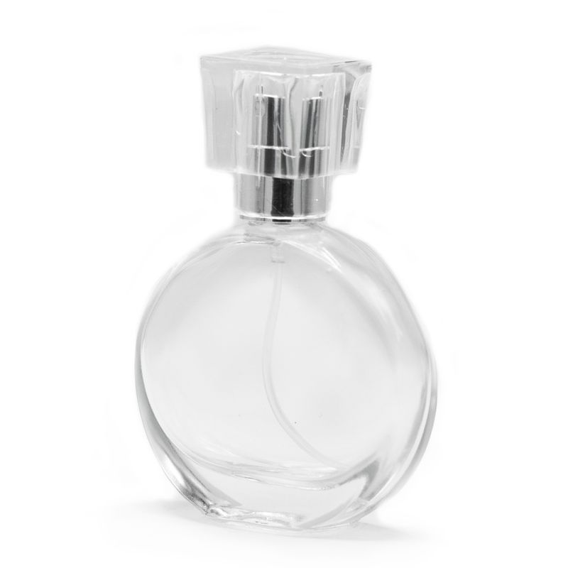 50ml Ovalna Bočica, Srebrni Sprej i Kristalni Poklopac