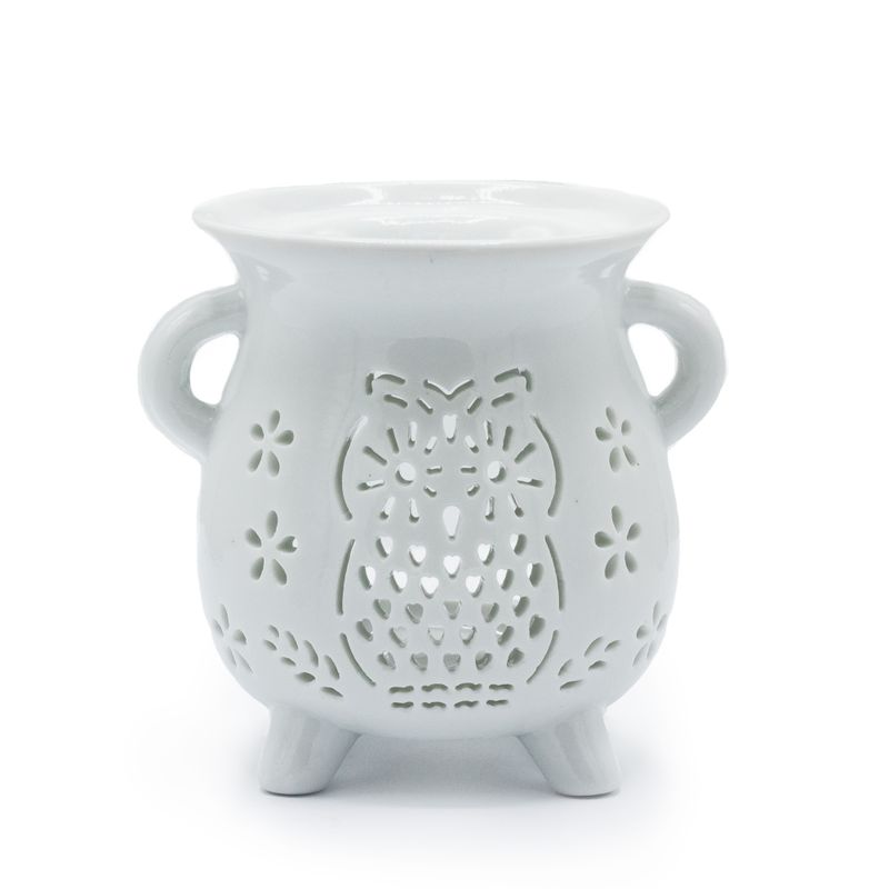 Kotlić Aroma Lampa - Sova - Bijela