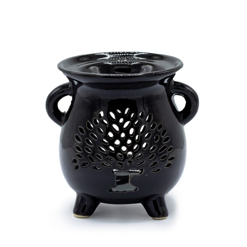 Kotlić Aroma Lampa - Drvo Života - Crna