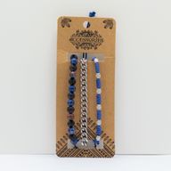 Premium Set Muških Narukvica - Plava (Razno)