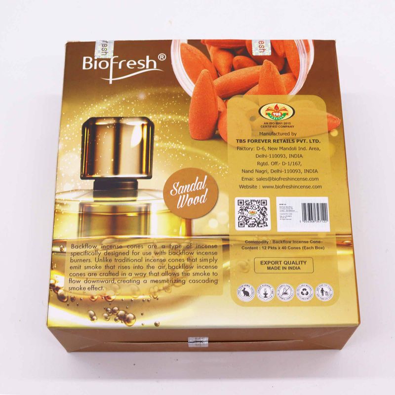 Biofresh Povratni Mirisni Čunjići (40 kom.) - Sandalovina