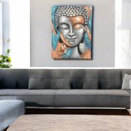 Slika Bude – srebrni i roza-zlatni cvijet 75x55cm