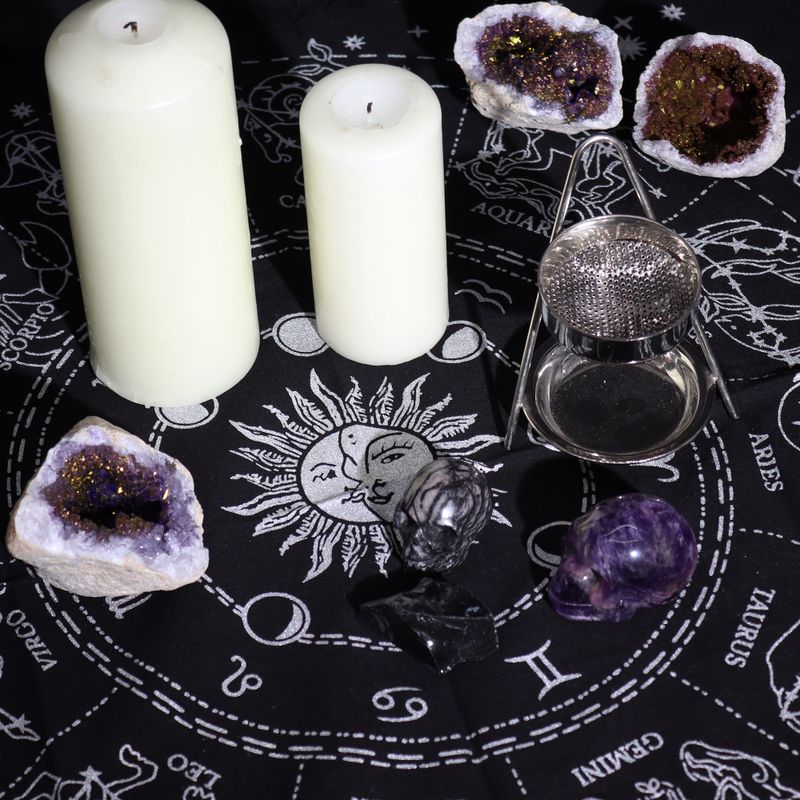 Ezoterično Oltarno Platno s Resama - Horoskop