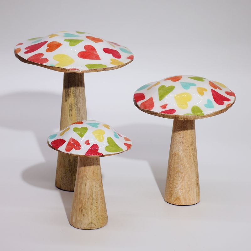 Srednja Gljiva - 15 cm - Pastelna Srca