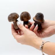 Mini Set od 3 Držača za Mirisne Štapiće u Obliku Gljiva (8 cm 7 cm 6,5 cm)