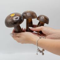 Set od 3 Mini Držača za Mirisne Čunjiće u Obliku Gljiva (10cm 9cm 8cm)