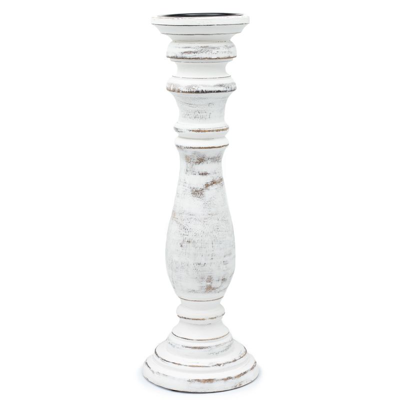 Klasični Stalak za Svijeće - Vintage Bijela - 37x10cm - Veliki