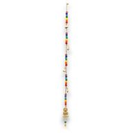 Indijsko Zvono - Mjedeni Buda s Nanizanim Čakra Perlama - 53cm