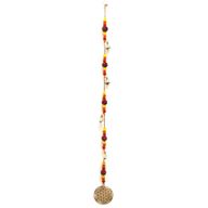 Indijsko Zvono - Mjedeni Cvijet Života s Nanizanim Rudraksha Perlama - 6x63cm