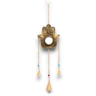 Indijsko Zvono - Hamsa Malo Ogledalo 3 Zvona - 6x63cm