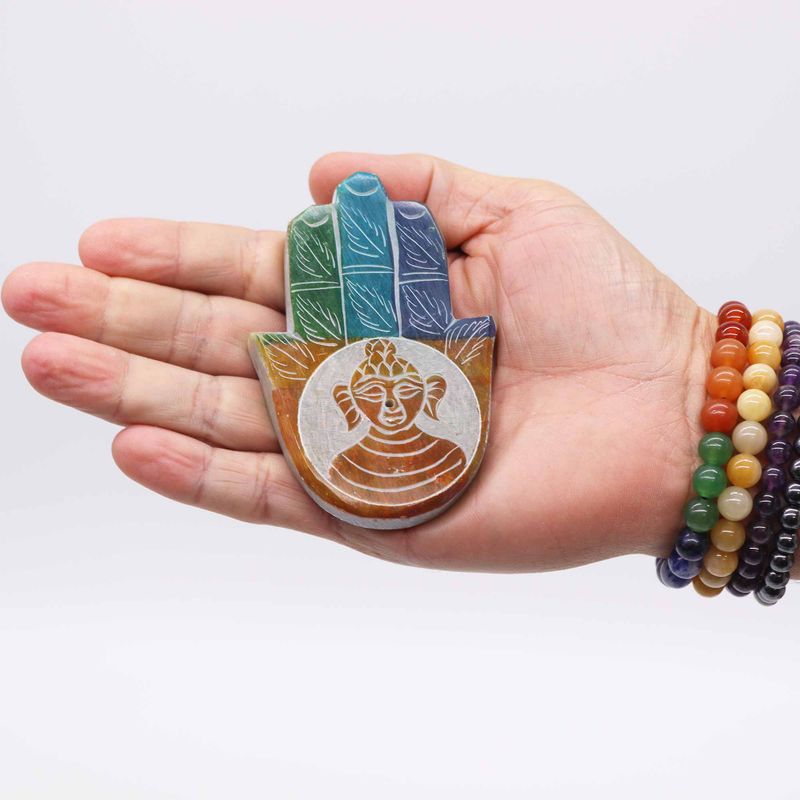 Hamsa Stalak od Steatita za Mirise 9x6 cm - Buda
