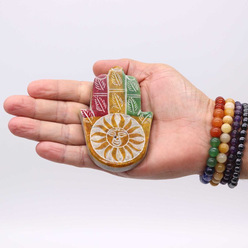 Hamsa Stalak od Steatita za Mirise 9x6 cm - Sunčano Lice