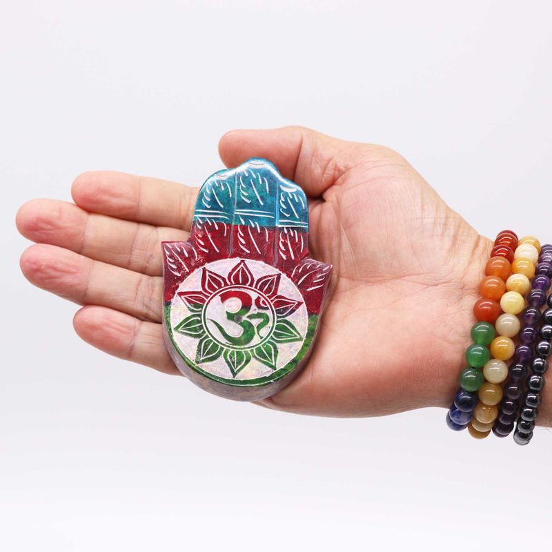 Hamsa Stalak od Steatita za Mirise 9x6 cm - OM