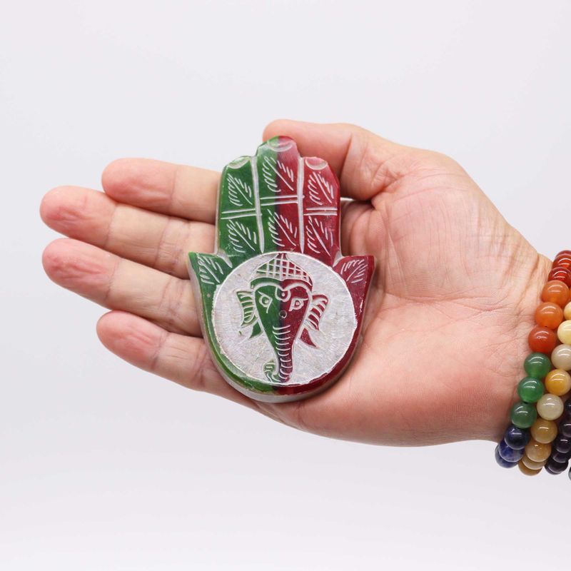 Hamsa Stalak od Steatita za Mirise 9x6 cm - Ganesha