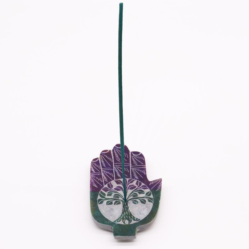 Hamsa Stalak od Steatita za Mirise 13x9 cm - Drvo Života