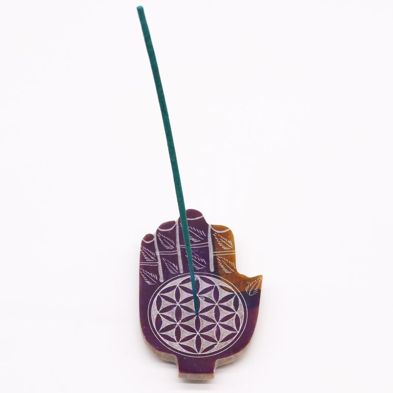 Hamsa Stalak od Steatita za Mirise 13x9 cm - Cvijet Života