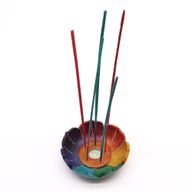 Lotosov Cvijet Stalak od Steatita za Mirise 10x3 cm - Boje Čakri